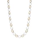 Chaps Long Two Tone Oval Link Necklace, Women's, Ovrfl Oth