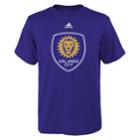 Boy's 8-20 Adidas Orlando City Sc Logo Tee, Size: S 8, Purple