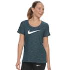 Women's Nike Swoosh Short Sleeve Graphic Tee, Size: Xl, Green