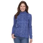 Women's Croft & Barrow&reg; Essential Mockneck Top, Size: Xxl, Dark Blue