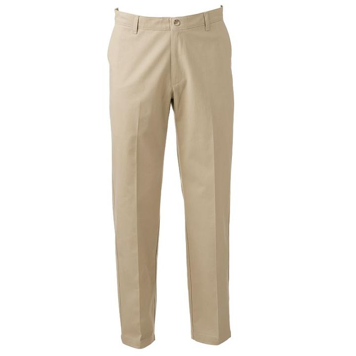 Men's Lee Total Freedom Relaxed-fit Comfort Stretch Pants, Size: 40x34, Lt Beige