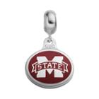 Fiora Sterling Silver Mississippi State Bulldogs Logo Charm, Women's, Multicolor