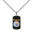 Men's Stainless Steel Pittsburgh Steelers Dog Tag Necklace, Size: 22, Silver
