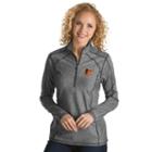 Women's Antigua Baltimore Orioles Tempo Pullover, Size: Small, Dark Grey