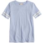 Girls Plus Size Pink Republic Crewneck Varsity Tee, Size: Medium, Light Blue