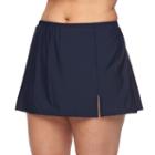 Plus Size Upstream Tummy Slimmer Skirtini Bottoms, Women's, Size: 24 W, Blue (navy)