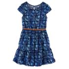 Disney's Elena Of Avalor Girls 4-7 Floral Ruffle Dress By Jumping Beans&reg;, Size: 6x, Blue