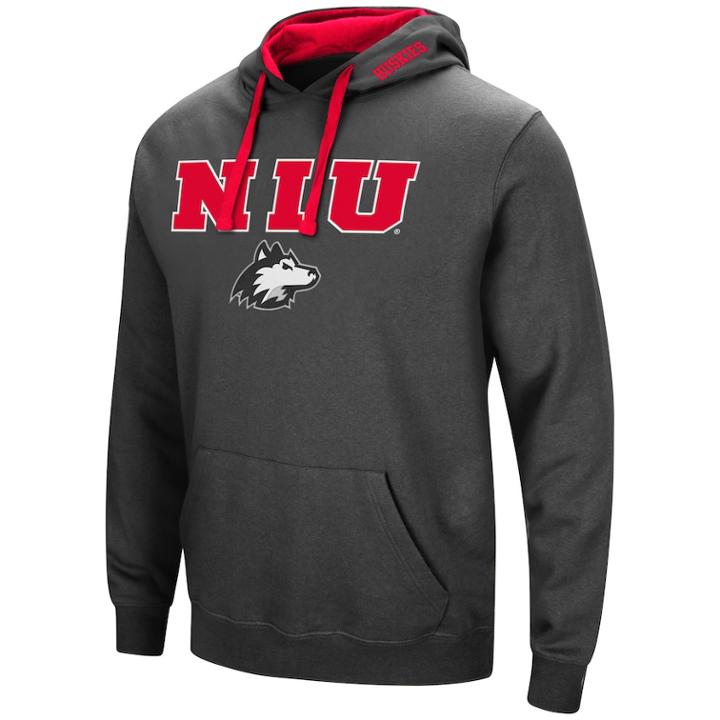 Men's Northern Illinois Huskies Pullover Fleece Hoodie, Size: Small, Oxford