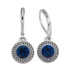 Napier Round Nickel Free Drop Earrings, Women's, Med Blue