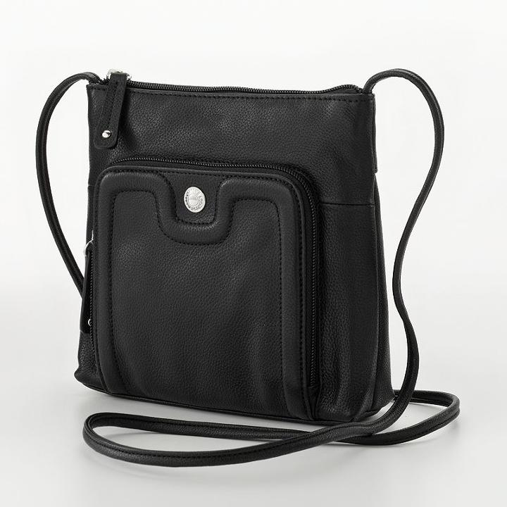 Stone And Co. Carla Leather Crossbody Bag, Women's, Black