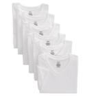 Gildan 6-pk. Platinum V-neck Tees - Men, Size: Medium, White