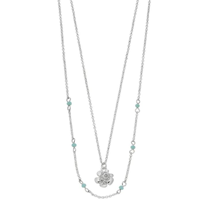 Lc Lauren Conrad Double Strand Flower Pendant Necklace, Women's, Green