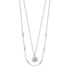 Lc Lauren Conrad Double Strand Flower Pendant Necklace, Women's, Green