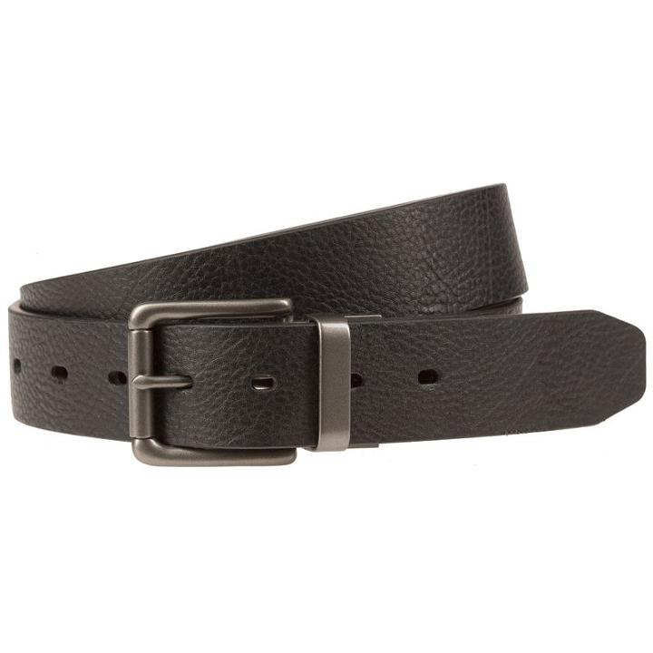Men's Lee Reversible Pebble Smooth Belt, Size: 38, Black