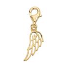 Tfs Jewelry 14k Gold Over Silver Angel Wing Charm, Women's, Yellow