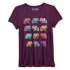 Girls 7-16 & Plus Size Mudd&reg; Graphic Tee, Size: 12 1/2, Light Blue