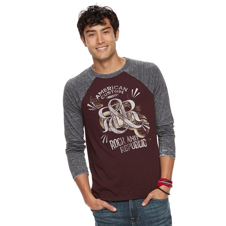 Men's Rock & Republic Wheelie Tee, Size: Small, Brt Red
