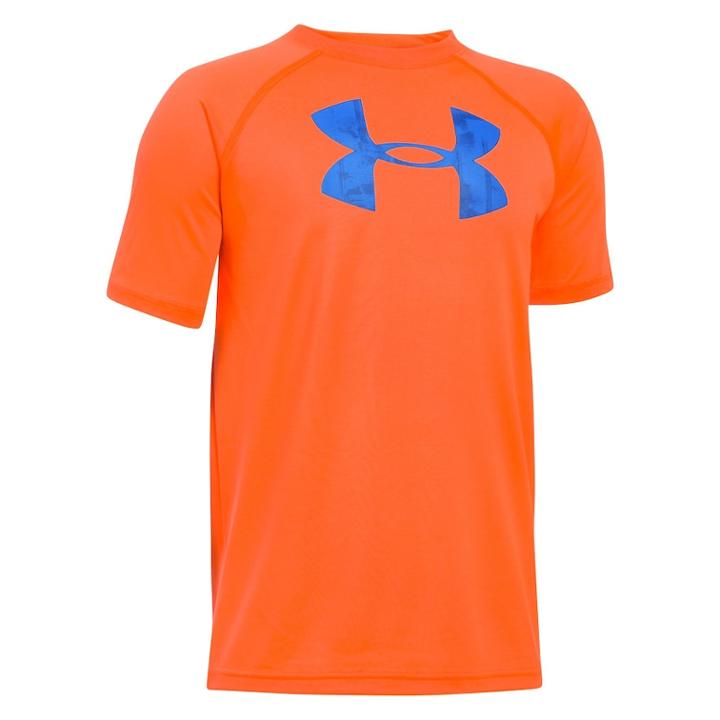 Boys 8-20 Under Armour Tech Logo Tee, Size: Medium, Orange Oth