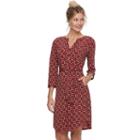 Women's Dana Buchman Shirtdress, Size: Large, Med Red