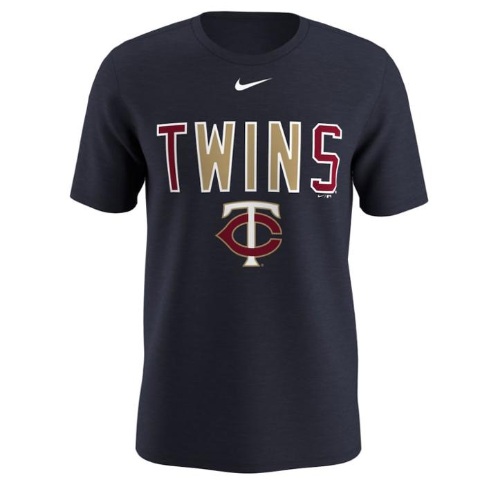 Men's Nike Minnesota Twins Local Hunt Tee, Size: Medium, Blue (navy)