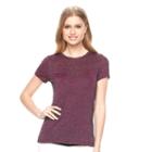 Women's Apt. 9&reg; Essential Marled Tee, Size: Large, Pink