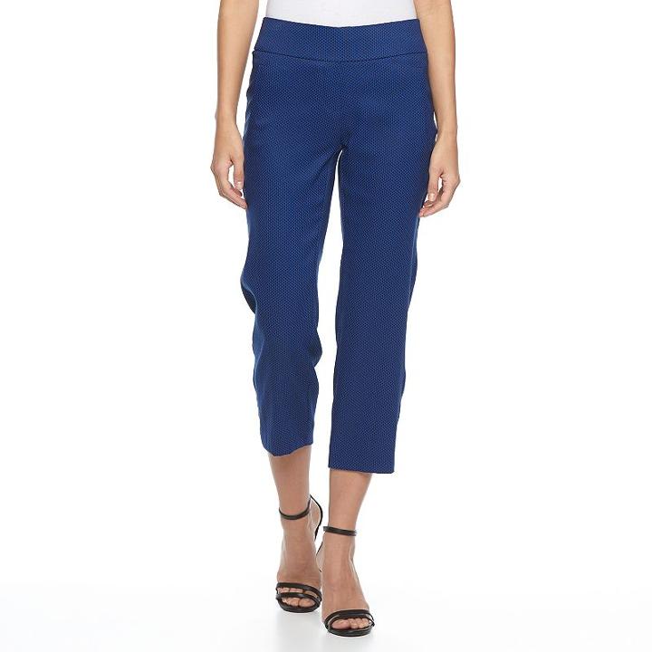 Women's Apt. 9&reg; Millennium Capri Dress Pants, Size: 0, Black