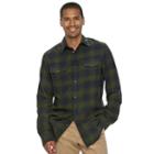Men's Sonoma Goods For Life&trade; Plaid Flannel Button-down Shirt, Size: Xl, Green