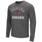 Men's Campus Heritage Texas A & M Aggies Wordmark Long-sleeve Tee, Size: Medium, Grey (charcoal)