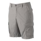 Men's Apt. 9&reg; Modern-fit Solid Poplin Cargo Shorts, Size: 34, Med Grey