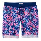 Girls 7-16 So&reg; Ribbed Waist Sateen Bermuda Shorts, Girl's, Size: 14, Turquoise/blue (turq/aqua)