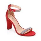 American Glamour Eddi Women's High Heel Sandals, Size: 6.5, Red