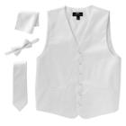Men's Steven Land Solid 4-pc. Vest Set, Size: Xxl, White