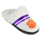 Women's Clemson Tigers Plush Slippers, Size: Large, White