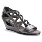 New York Transit Brightest Play Women's Wedge Sandals, Size: 7 Wide, Grey Other
