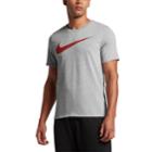 Men's Nike Dry Swoosh Tee, Size: Xl, Grey