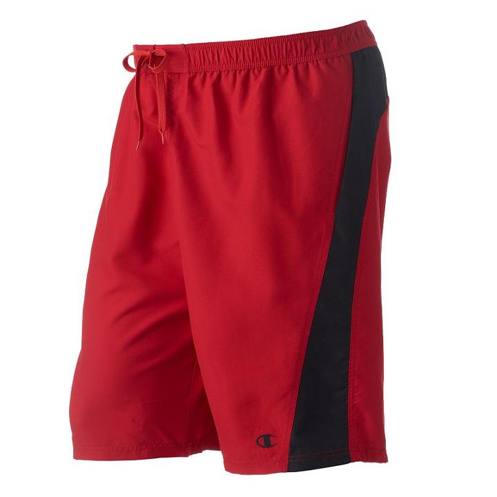 Big & Tall Champion Colorblock Microfiber 2-pocket Swim Trunks, Men's, Size: 3xb, Ovrfl Oth