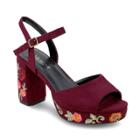 Olivia Miller Astoria Women's Platform High Heel Sandals, Size: 9, Red (wine)