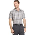 Men's Van Heusen Air Wovens Classic-fit Poplin Performance Button-down Shirt, Size: Xxl, Dark Beige