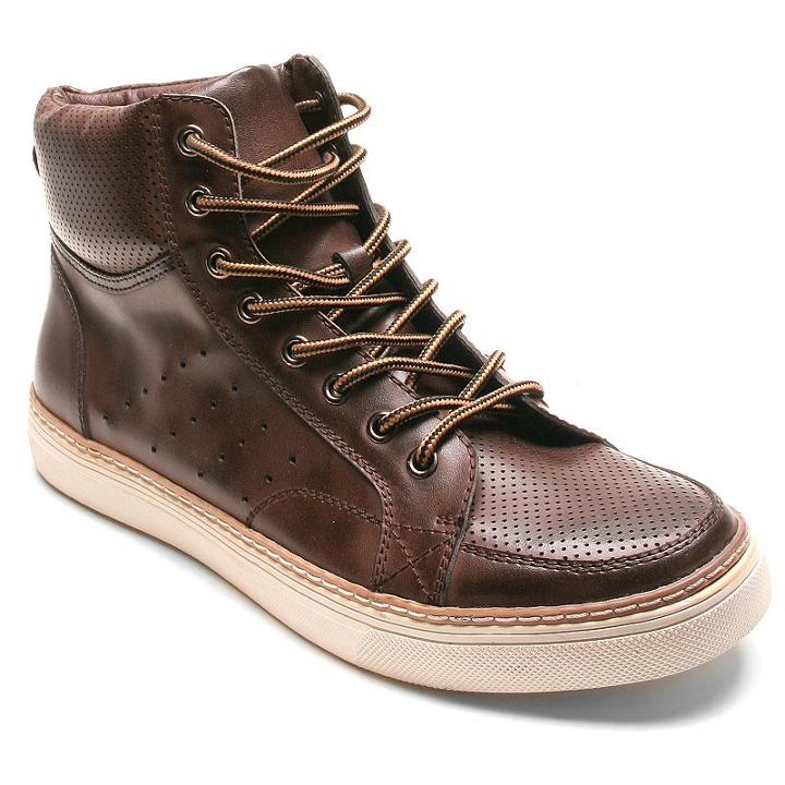 Banana Blues Men's High-top Sneakers, Size: 9, Brown