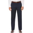 Big & Tall Savane Straight-fit Crosshatch Stretch Flat-front Dress Pants, Men's, Size: 46x30, Turquoise/blue (turq/aqua)