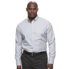 Big & Tall Croft & Barrow&reg; Classic-fit Stretch Woven Button-down Shirt, Men's, Size: Xl Tall, Grey