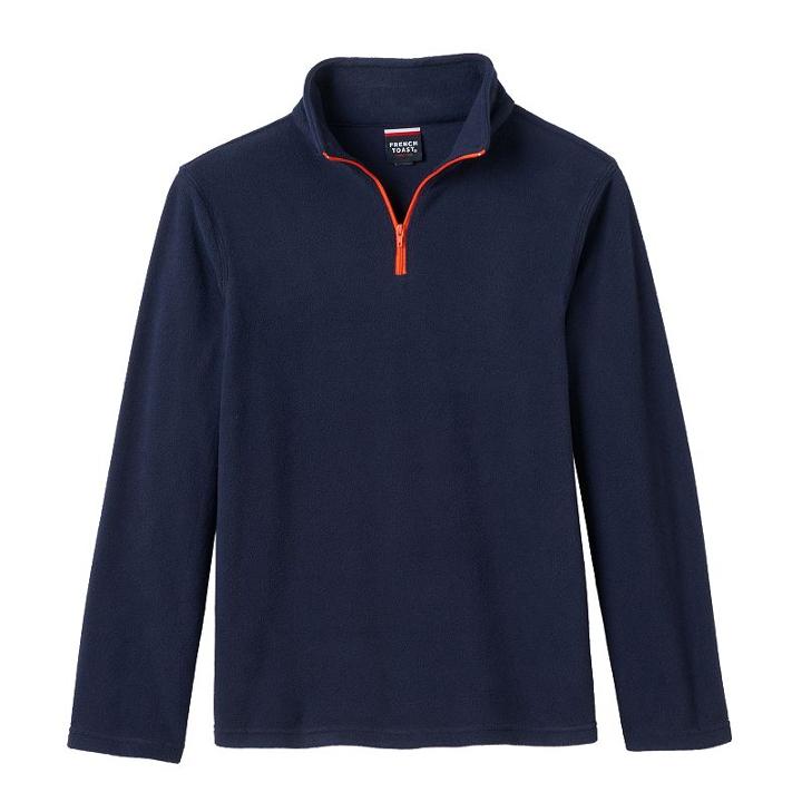Boys 8-20 French Toast Microfleece Quarter-zip Top, Boy's, Size: 10-12, Blue (navy)
