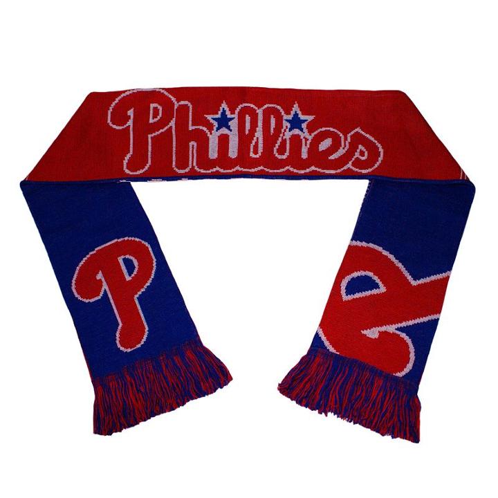 Adult Forever Collectibles Philadelphia Phillies Reversible Scarf, Red