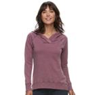Women's Sonoma Goods For Life&trade; Hooded French Terry Sweater, Size: Xl, Dark Red