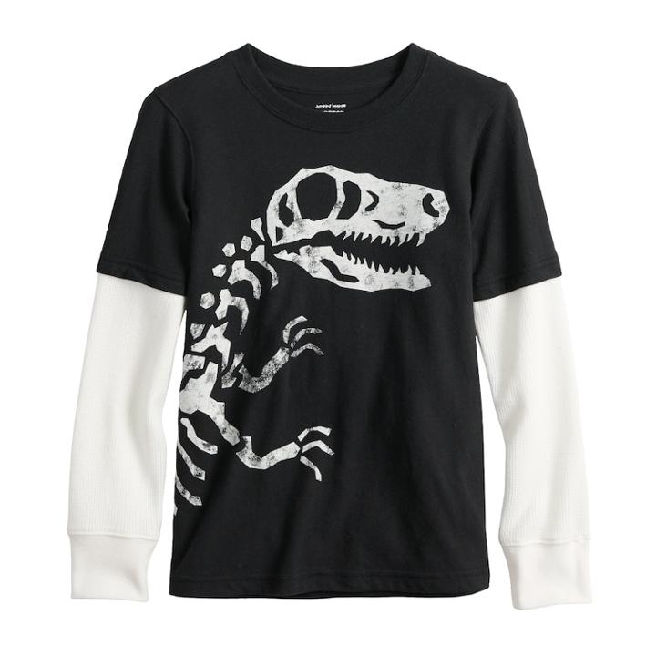 Boys 4-12 Jumping Beans&reg; Mock Layer Softest Graphic Tee, Size: 10, Oxford