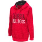 Women's Campus Heritage Georgia Bulldogs Throw-back Pullover Hoodie, Size: Large, Dark Red