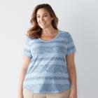 Plus Size Sonoma Goods For Life&trade; Essential V-neck Tee, Women's, Size: 1xl, Light Blue