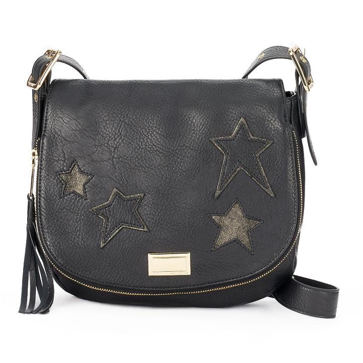 Juicy Couture Rosa Saddle Crossbody Bag, Women's, Black