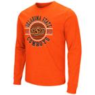 Men's Campus Heritage Oklahoma State Cowboys Zigzag Long-sleeve Tee, Size: Medium, Drk Orange