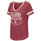 Women's Campus Heritage Oklahoma Sooners Gunther Jersey Tee, Size: Xxl, Dark Red
